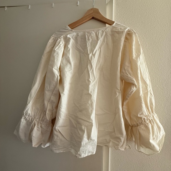 Rudy Jude June Blouse in Natural, Sz Medium - Picture 5 of 5